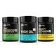 Optimum Nutrition - Multivitamin for MEN- 60 Tablets + Zinc Magnesium Aspartate (ZMA) - 60 Capsules + Fish Oil - 60 Capsules